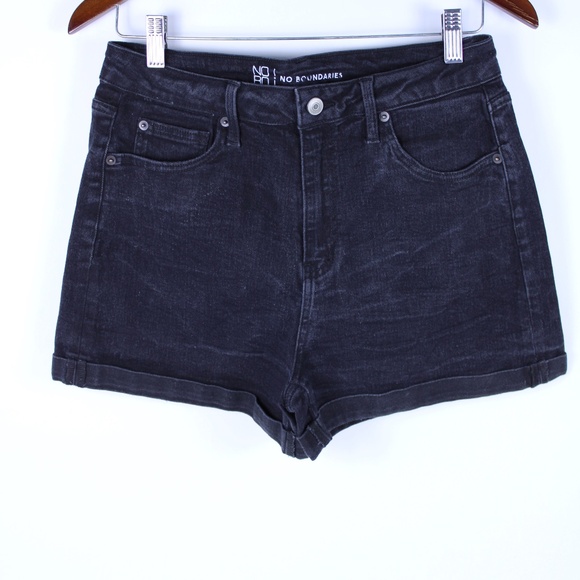 No Boundaries Pants - No Boundaries Black High-Rise Denim Shorts – Juniors Size 13